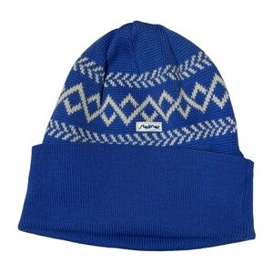 Steffner Vintage Blue Hat New Pure Wool Austria Knitted Ski Sport Winter Unisex